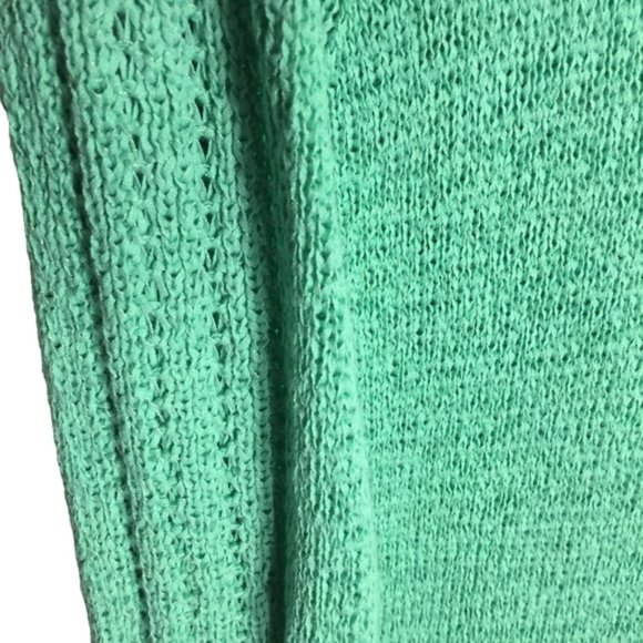 Rachel Zoe Open Knit Sweater Green Karla Loungewear Slouchy Spring Break Summer - Picture 3 of 8